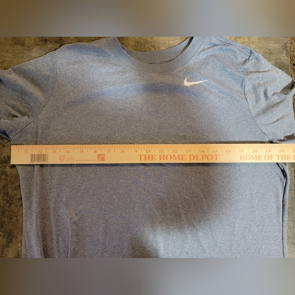 Nike Dri-Fit Light Blue Short Sleeve Tee T-Shirt Gym Running Workout Size XL - Picture 6 of 7